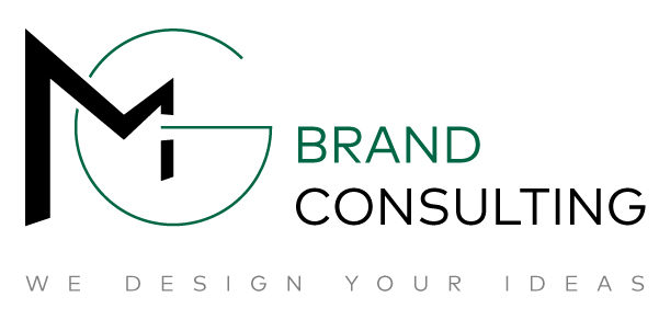 Marchio del brand MG Brand Consulting con payoff